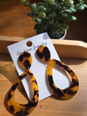 Animal Print Hoop Earrings